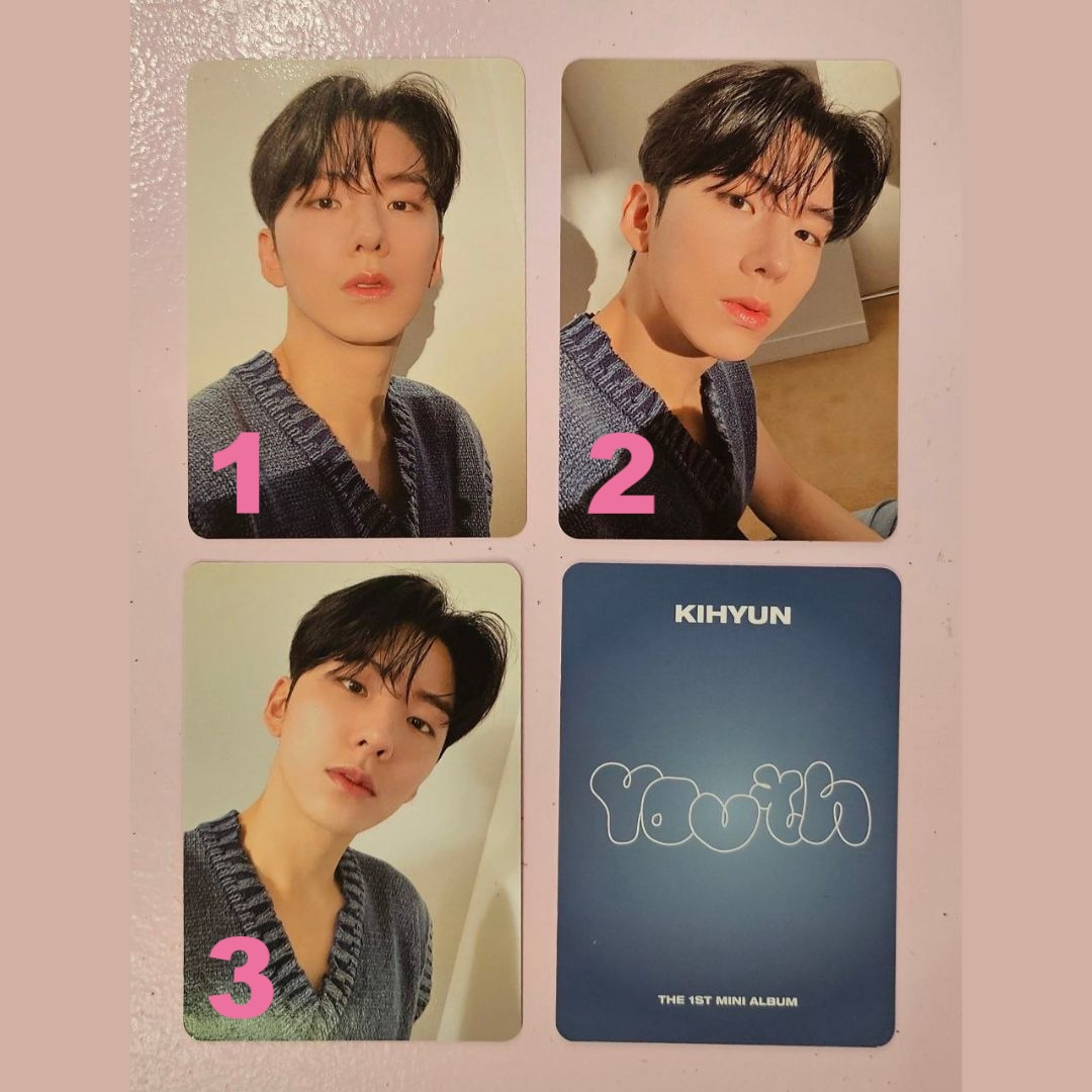 KIHYUN (MONSTA X) - PHOTOCARD OFICIAL - YOUTH APPLEMUSIC | Momo Store