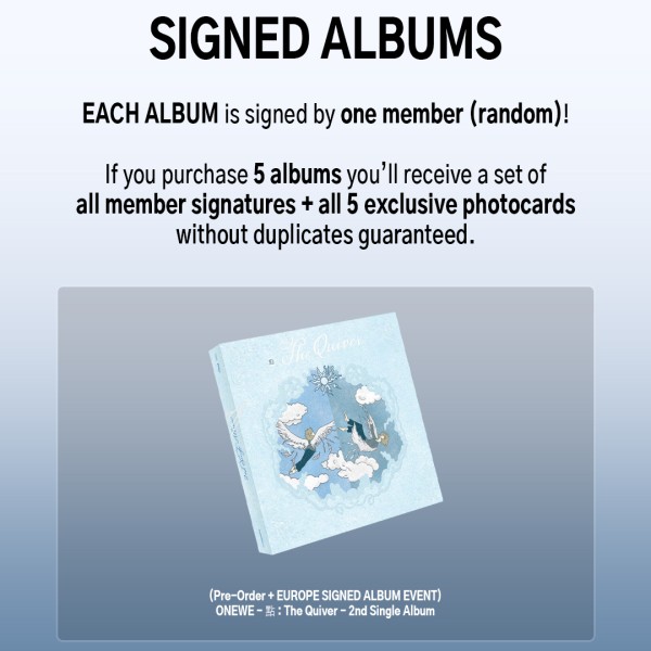 [K IDOL PREORDER EVENT] ONEWE - 點 : The Quiver - 2nd single album