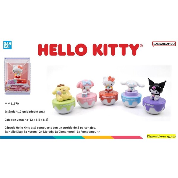 HELLO KITTY FRIENDS SANRIO - CÁPSULA FIGURA (SOLO VERSIÓN HELLO KITTY VERSION)
