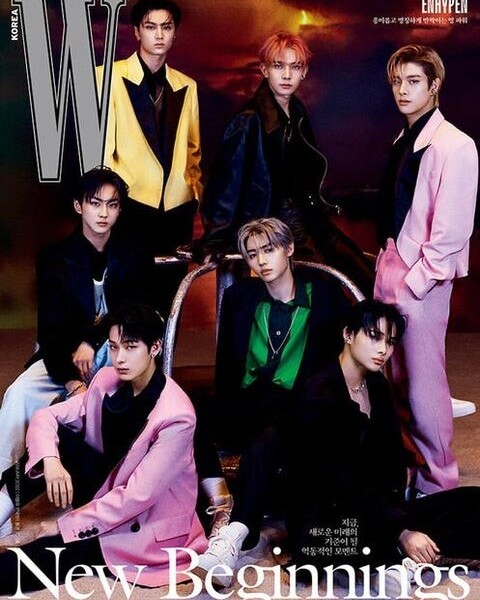 ENHYPEN - REVISTA W KOREA ENERO 2022