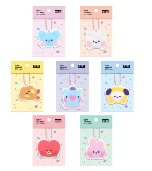 BT21- SOFT KEYRING