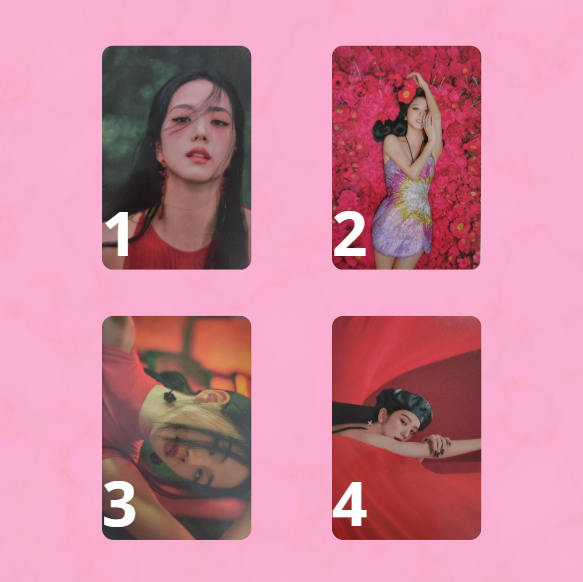 [BLACKPINK] JISOO - PHOTOCARD OFICIAL - ME KTOWN4U POB BLACK VER.