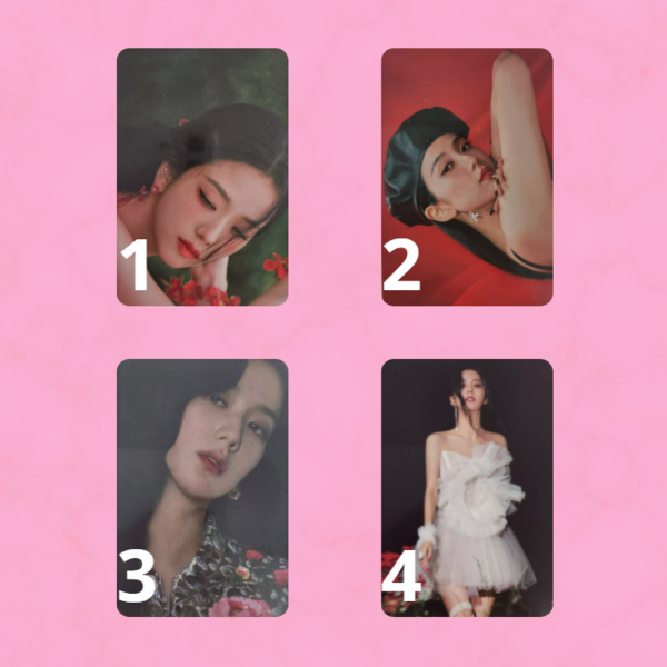 [BLACKPINK] JISOO - PHOTOCARD OFICIAL - ME KTOWN4U POB RED VER.
