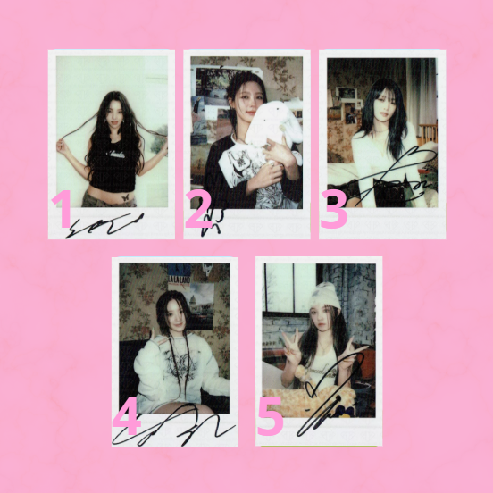 (G)I-DLE - PHOTOCARD OFICIAL - I FEEL APPLEMUSIC POLAROID LUCKYDRAW