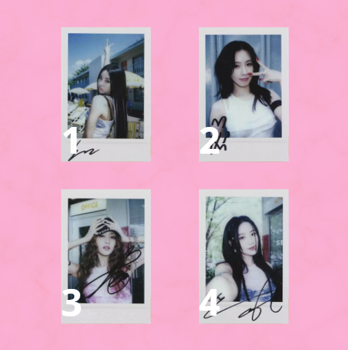 (G)I-DLE - PHOTOCARD OFICIAL - I SWAY APPLEMUSIC POLAROID LUCKYDRAW