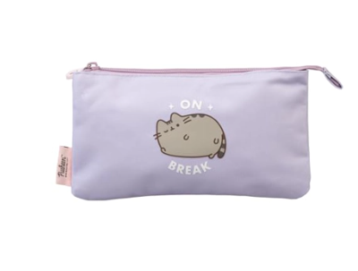 Estuche Pusheen 3 Compartimentos Escolar