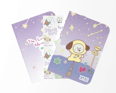 CUADERNOS A6 BT21 THE JOURNEY