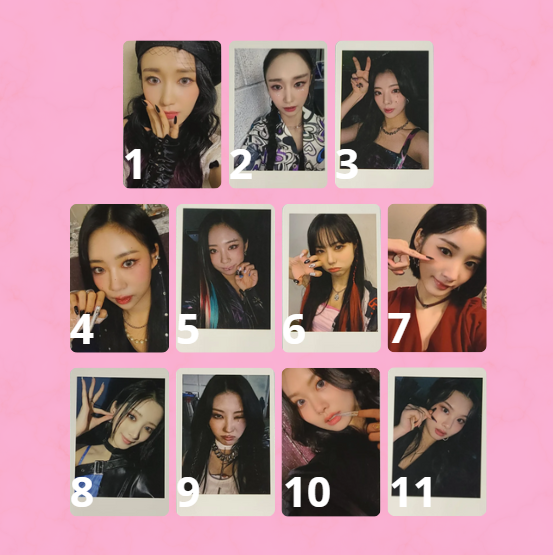 PURPLE KISS - PHOTOCARD OFICIAL - MEMEM APPLE MUSIC LUCKYDRAW