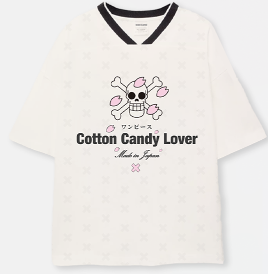 CAMISETA COTTON CANDY LOVER- BEIGE