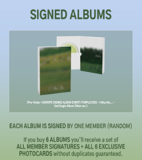 PURPLE KISS - I Miss My.- 2nd Single Album (SIGNED EUROPE EVENT)