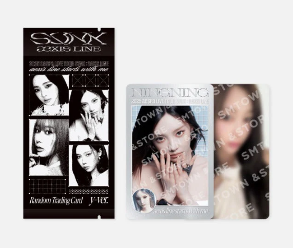 AESPA - SYNK : AEXIS LINE 2025 LIVE TOUR OFFICIAL MD RANDOM TRADING CARD SET Y VER- PRE-ORDER