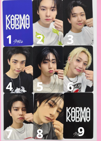 STRAY KIDS KARMA PHOTOCARD OFICIAL SOUNDWAVE