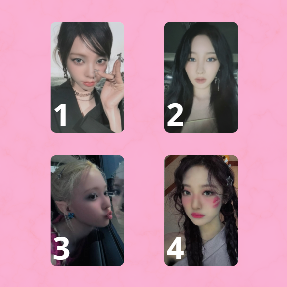 AESPA - PHOTOCARD OFICIAL - ARMAGEDDON APPLE MUSIC POB