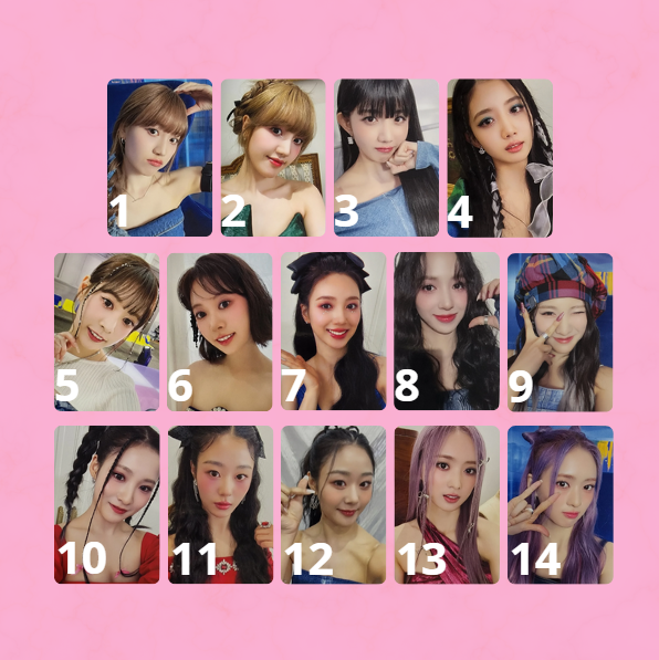CHERRY BULLET - PHOTOCARD OFICIAL - CHERRY DASH APPLE MUSIC LUCKY DRAW