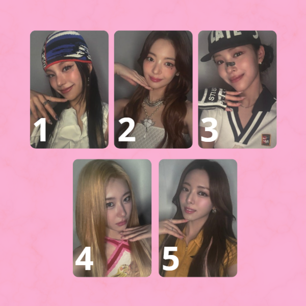 ITZY - PHOTOCARD OFICIAL - GOLD JYP SHOP POB