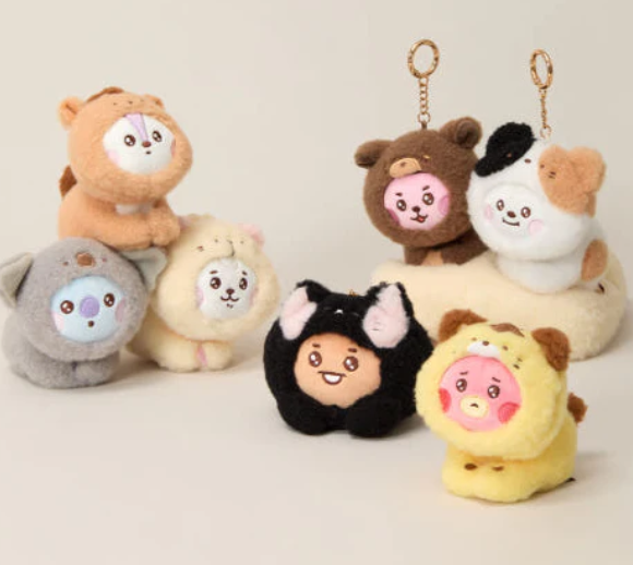 BT21 - BABY MORE FLUFFY DOLL KEYRING- pre-order