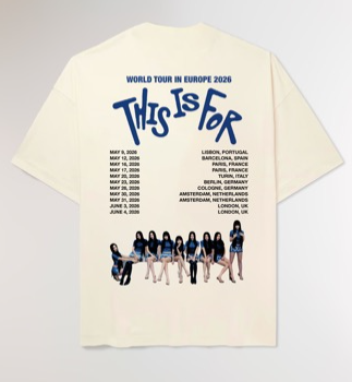 TWICE- CAMISETA WORLD TOUR 2026