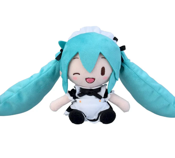 Peluche Hatsune Miku Project Diva Arcade Fuwa Petit Mini Miku Maid Ver. (EX) 16 cm