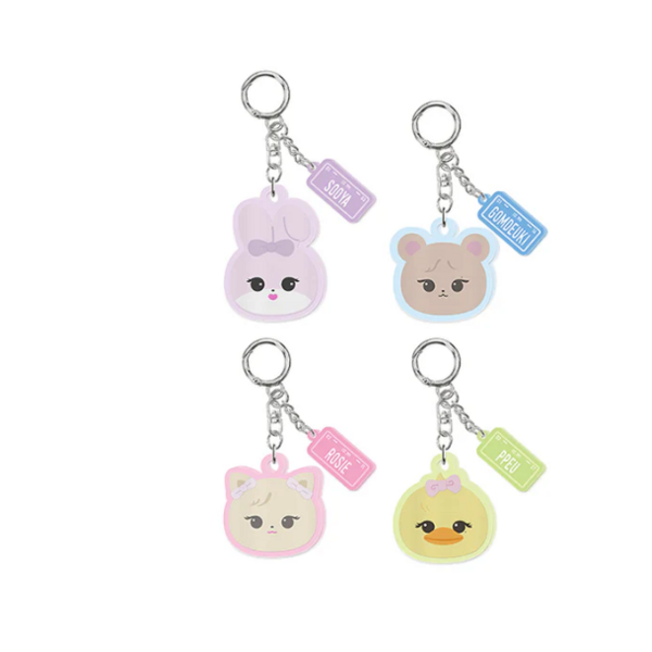 BLACKPINK - JUMP POP UP OFFICIAL MD CHARACTER LENTICULAR KEYRING- PRE-ORDER