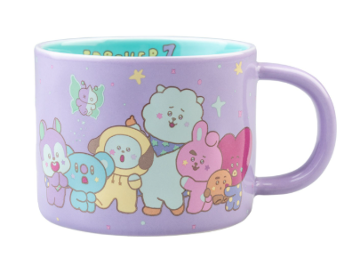 BT21- TAZA PREMIUM LILA