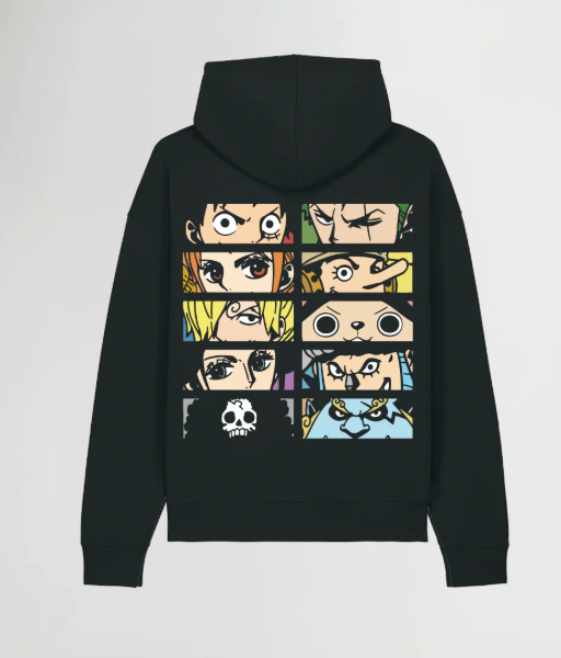 ONE PIECE- SUDADERA COLOR NEGRO
