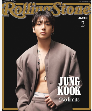 BTS- JUNGKOOK- ROLLINGSTONE JAPAN FEBRUARY ISSUE COVER