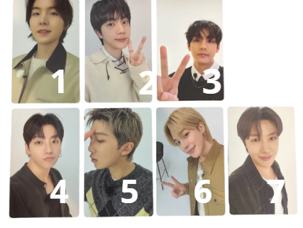 PHOTOCARD OFFICIAL WEVERSE  - BTS ARIRANG Weverse Shop