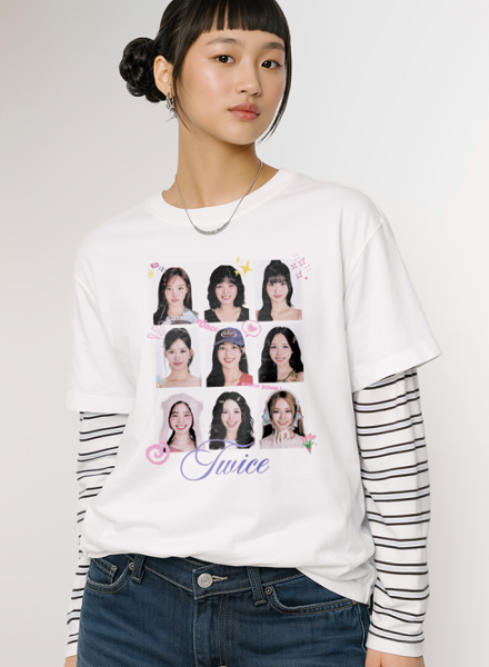 TWICE- CAMISETA BLANCA CHICAS