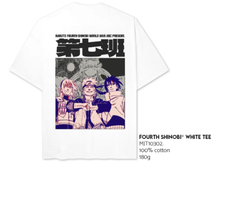 CAMISETA FOURTH SHINOBI