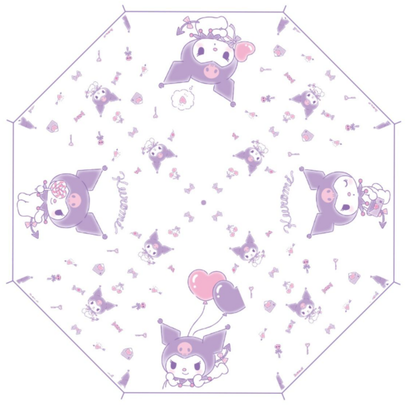 Kuromi - Transparent Cane Umbrella - Kawaii
