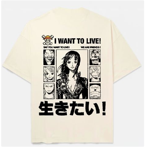 MADE IN JAPAN CAMISETA I WANT TO LIVE T - L