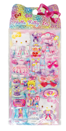 Comansi Pegatinas Infladas Surtidas Hello Kitty