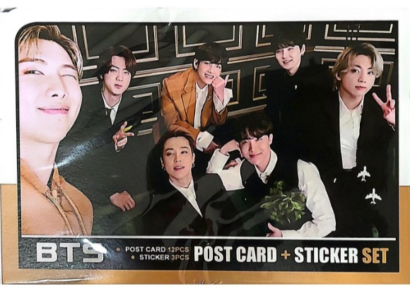KPOP postales (12 piezas) + pegatinas (3 piezas)