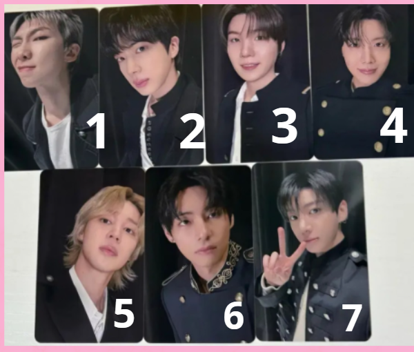 BTS- PHOTOCARD ARIRANG MUSIC KOREA 2ND LUCKY DRAW