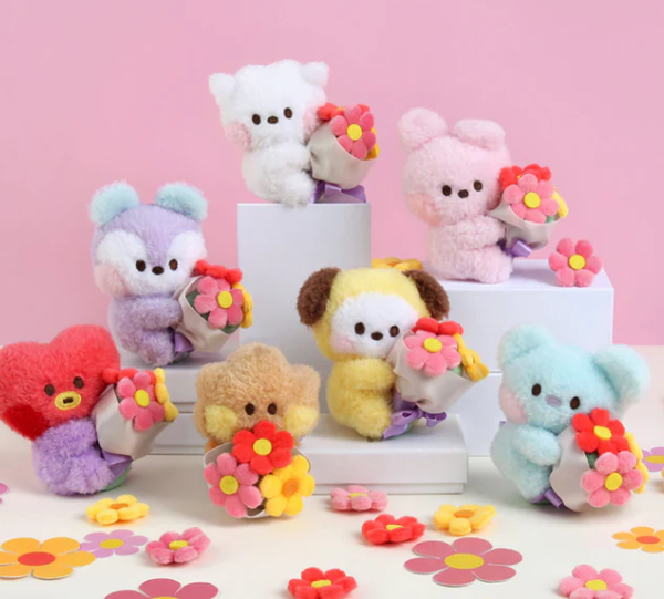 BT21 minini BOUQUET PLUSH KEYRING