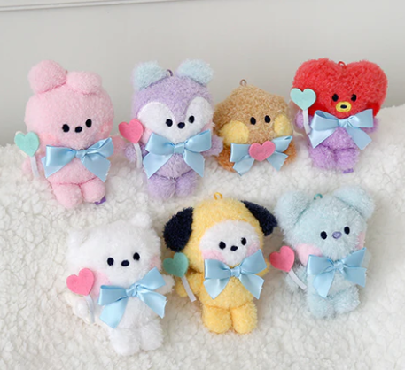 BT21 Minini Angel Plush Keyring