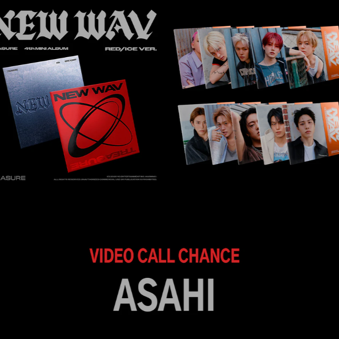 [1:1 VIDEO CALL EVENT - ASHAI] TREASURE - New Wav - 4th mini album