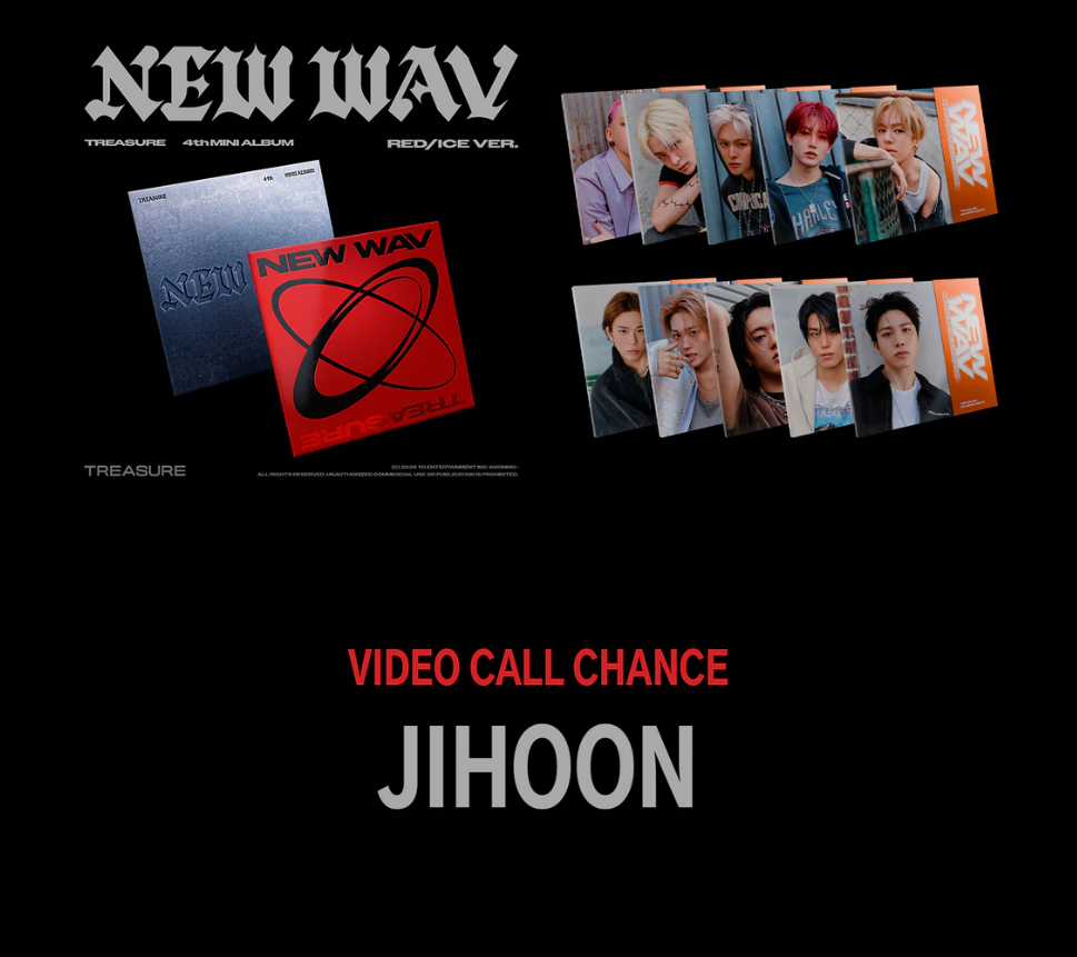 [1:1 VIDEO CALL EVENT -JIHOONI] TREASURE - New Wav - 4th mini album