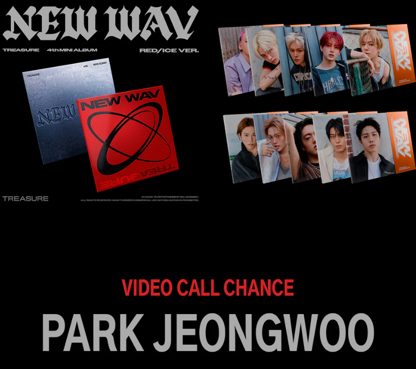 1:1 VIDEO CALL EVENT -PARK JEONGWOO] TREASURE - New Wav - 4th mini album