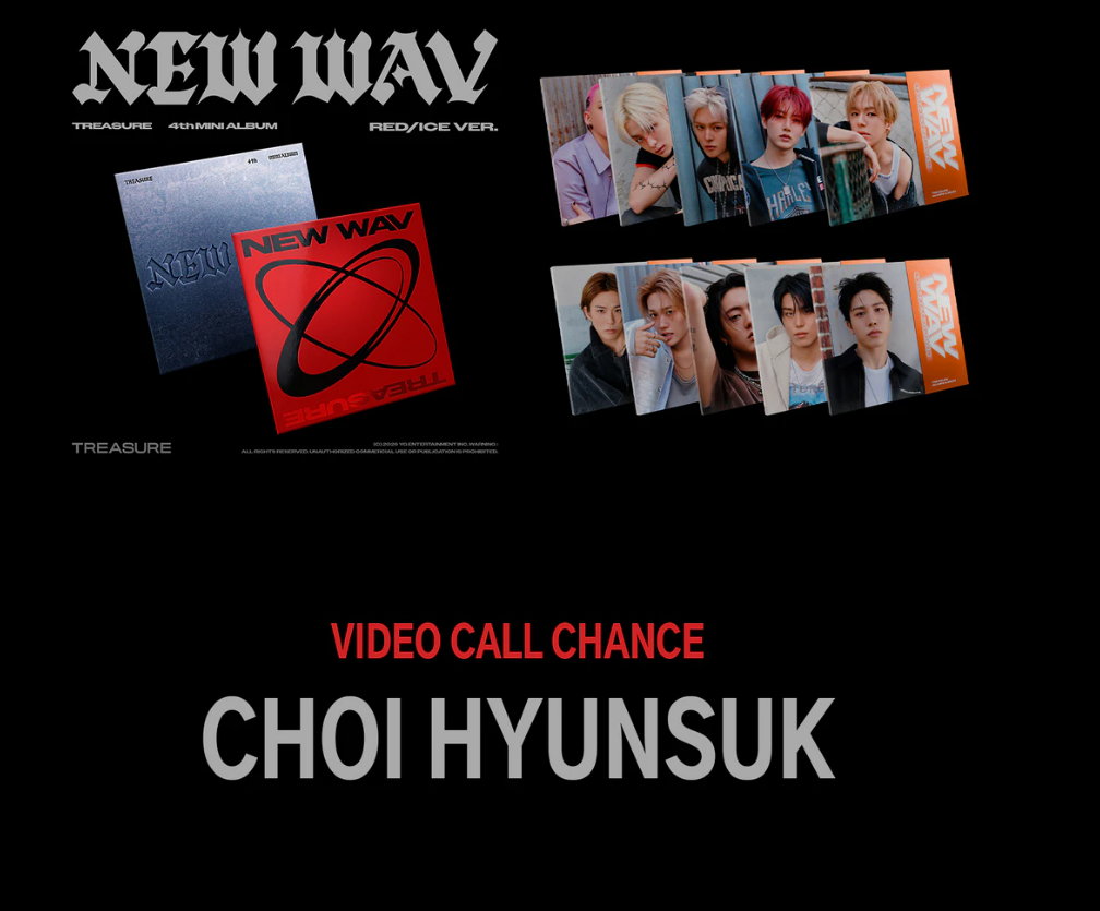 [1:1 VIDEO CALL EVENT CHOI HYUNSUK-TREASURE - New Wav - 4th mini album