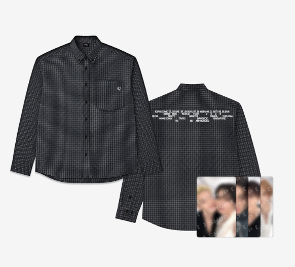 STRAY KIDS - CHECK SHIRT - RUN IT SEOUL MD- PRE-ORDER