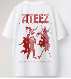 ATEEZ- WHITE T-SHIRT