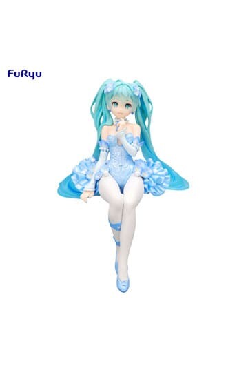 Hatsune Miku Estatua PVC Noodle Stopper Flower Fairy Nemophila Pail Blue Color Ver. 15 cm