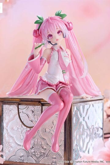 Hatsune Miku Estatua PVC Noodle Stopper Sakura Miku 2024 Pearl Color Ver. 15 cm