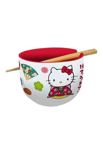 Sanrio Bol para Ramen con Palillos Hello Kitty Japan