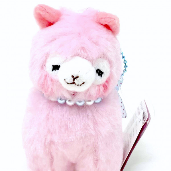 LLAVERO PELUCHE PEQUEÑO AMUSE - ALPACASSO CON COLLAR