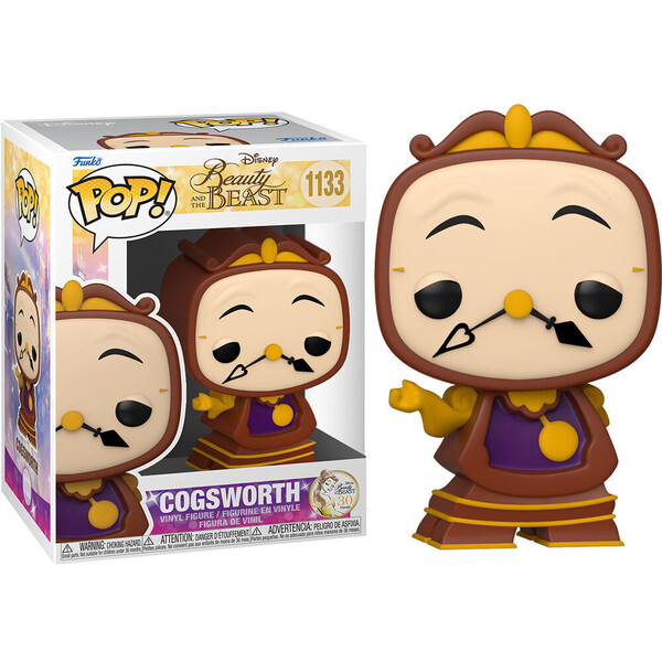 Figura POP Disney La Bella y la Bestia Cogsworth