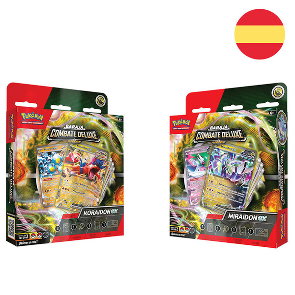 Baraja cartas Koraidon & Miraidon Pokemon español
