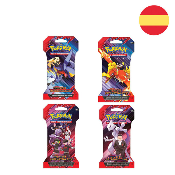 Sobre cartas Sleeved Booster Rivales Predestinados Pokemon
