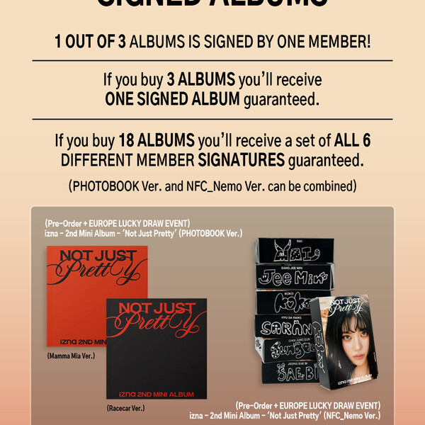 IZNA - 2nd Mini Album [Not Just Pretty]  Lucky Draw Event- PRE-ORDER